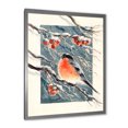 thumbnail image 2 of Designart Christmas Bullfinch Birds Traditional Framed Wall Art, 2 of 4
