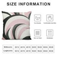 thumbnail image 5 of Nawypu Watercolor Spiral Throw Pillow Cover Modern Girly Geometric Swirls Circles Pillow Case for Teens Adults Pink Black White Brown Gray Stripes Cushion Cover for Room Decor, 5 of 5