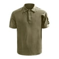 thumbnail image 2 of NIEWTR Mens Polo Shirts Short Sleeve Casual Solid Stylish Collared Golf Polo Shirts for Men(Green,S), 2 of 5