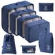 thumbnail image 1 of Juego de almacenamiento de viaje Bolsa de almacenamiento de viaje Juego de ocho piezas Bolsa de almacenamiento para clasificar ropa de viaje, 1 of 6