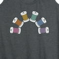 thumbnail image 3 of Instant Message - Rainbow Thread Spool - Women's Racerback Tank Top, 3 of 6