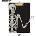 thumbnail image 3 of FMSHPON Skull Clipboard Hardboard Wood Nursing Clip Board and Pull for Standard A4 Letter 13x9 inches, 3 of 8