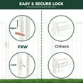 thumbnail image 4 of FXW Rollick Unleashed Dog Playpen for Indoor, Yard, RV Camping, 40 inch 48 Panels for Medium and Large Dogs, White│Patented, 4 of 5