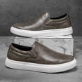 thumbnail image 5 of Men's Black Fashion New Slip-On Casual Business Sneakers, Wear-, Slip-, Comfortable for Daily Outdoor Hiking Lightweight Minimalist Style,, 5 of 9
