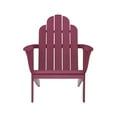 thumbnail image 3 of Hawthorne Collections Traditional Wood Outdoor Chair with Arm Rests in Red, 3 of 11