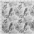 thumbnail image 4 of Soimoi Bird & Flowers Printed Poly Canvas Fabric Decor Sewing Fabric By The Yard 56 Inch WideDecorative Fabric For Curtains Tote bags-Gray, 4 of 5