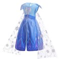 thumbnail image 4 of Todder Girls' Elsa Princess Costumes Halloween Snow Party Costume 12M-5T, 4 of 7