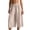 Pink, variant on Riecok Wide Leg Capri Pants for Women Elastic Waist Pants Ruched Pull on Palazzo Pants Casual Trousers with Pockets