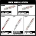 thumbnail image 4 of Milwaukee 49-22-3305 5-PC SAWZALL® Demolition Blade Set, 4 of 4