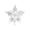 Silver Glitter Star, variant on QISIWOLE Ornate Hollow-Out Christmas Tree Topper, 5.91 Inch Three-Dimensional Filigree Cutout, Holiday Accent for Christmas Eve Party Indoor Home Decor, Silver Glitter Star
