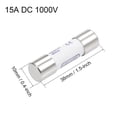 thumbnail image 2 of Automotive Cartridge Fuse 15A DC 1000V 10x38mm Fast Blow Replacement for Car Stereo Audio Alarm Amplifier Ceramic, 2 of 5