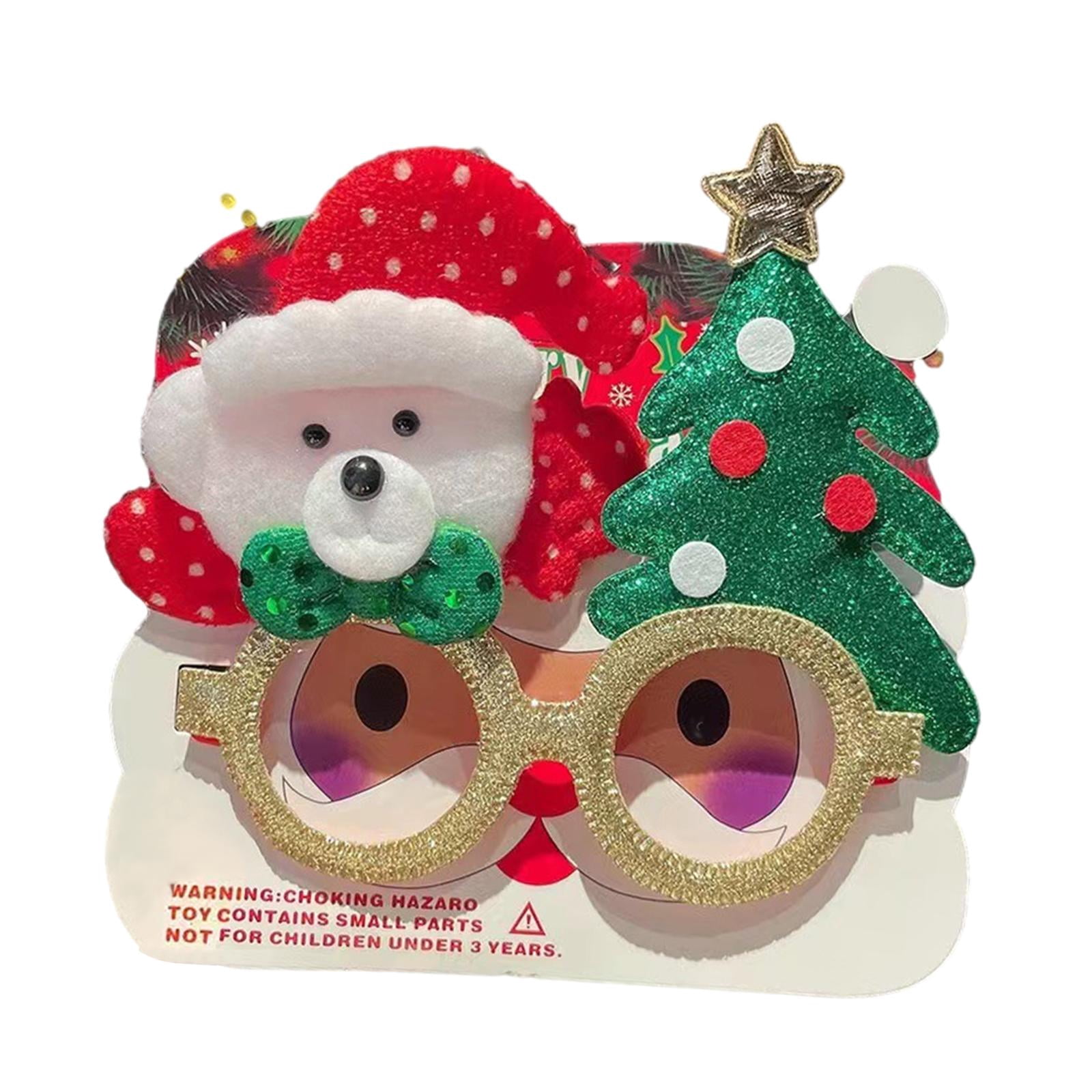 Divertidas gafas navideñas para niños y adultos, lindo marco navideño ...