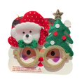 thumbnail image 1 of Gafas navideñas divertidas para niños y adultos, bonitas gafas navideñas para usar. Oso y árbol de Navidad, 1 of 9