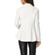 thumbnail image 3 of BLAZER GÓTICO PEPLUM DE MUJER CON CUELLO CAÍDO Y HEM DE ALTA BAJA ABIERTO XS BLANCO, 3 of 6