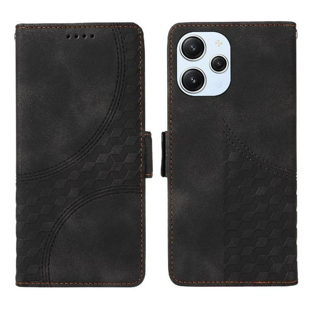 Funda GANGXUN para Xiaomi Poco M6 Pro 5G con diseño acolchado elegante, cuero PU, protección total y ajuste preciso