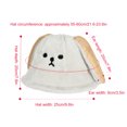 thumbnail image 5 of Babysbule Hats for Women Winter Women's Cute Rabbit Ear Hat Plush Thickened Warm Fashion Bucket Hat, 5 of 5