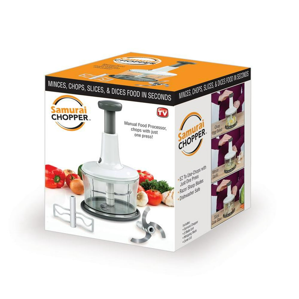 As Seen on TV Samurai Chopper, One Press Manual Food Processer