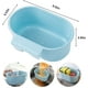 thumbnail image 2 of Fregadero de cocina Desagüe Colador Cesta Compost Fregadero de esquina Cisne Cesta Colador Fregadero de esquina Fregadero Colador Triángulo Fregadero de cocina multifunción (Azul) JAMW Sencillez, 2 of 5