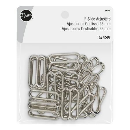 UPC: 0072879302356 | Dritz 1 Slide Adjusters Silver 24 Pc