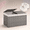 Gray-160L-29.9L*17.3W*18.1H, variant on Storbasket With Lid Rattan 2 Separate 27.8 Gallon (105 L) 25.2 * 15.4 16.1 Inches Woven Wicker Baskets 2 Liners And Handles For Bedroom Laundry Black