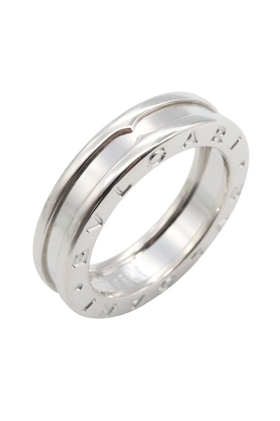 Pre-Owned BVLGARI B-zero1 Ring, 1BD, 18K White Gold, Men's and Women's, Silver