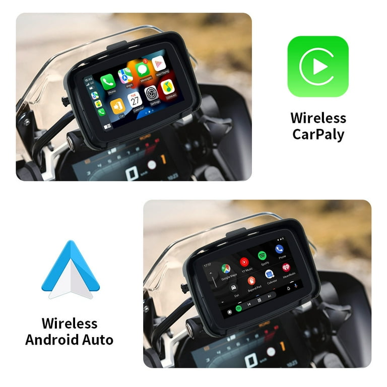 Portable 5 Autotrader Motorcycles Carplay Monitor With GPS Navigation,  Waterproof IPX7, Android Auto Compatibility, And Video Playback From  Ihammi, $127.64