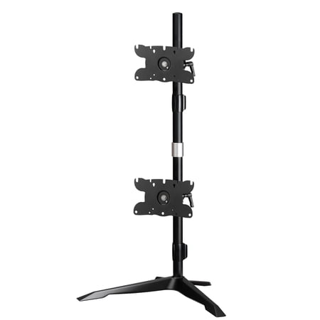 UPC: 0650177303468 | Amer Networks Dual Monitor Vertical Stand Mount Max.32″ Monitors  Black