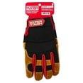 thumbnail image 2 of Hyper Tough Men's Split Cowhide Leather Hybrid Glove, Size Large, 2 of 4