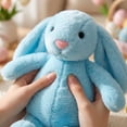 thumbnail image 3 of Bunny Stuffed Animal, 11.02in Cute Rabbit Plush, Easter Decor Gift Soft Bunny Plush Long Ear Stuffed Animal (Red), 3 of 5