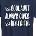 thumbnail image 3 of Instant Message - Best Christmas Gifts Cool Aunt - Women's Short Sleeve Graphic T-Shirt, 3 of 6