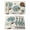 beige, variant on Placemats 1 Pack, Blue Tulip Woven Placemat, Linen Place Mats for Kitchen/Dining Tables, Vintage Floral Leaves Butterfly Plants Beige Washable Table Mats for Party