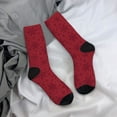 thumbnail image 5 of Vsdgher Christmas Red Snowflakes Crew Socks for Men & Women, Breathable Casual Athletic Ankle Socks, 5 of 6