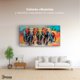 thumbnail image 4 of Cuadro Decorativo Canvas Elefantes Corriendo 140x70 Canvas Revolution, 4 of 4