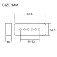 thumbnail image 2 of LOOKSEVEN 2Pcs Black P90 Soapbar Pickup Cover 50mm Pole Spacing for LP & SG Style Electric Guitar, 2 of 3