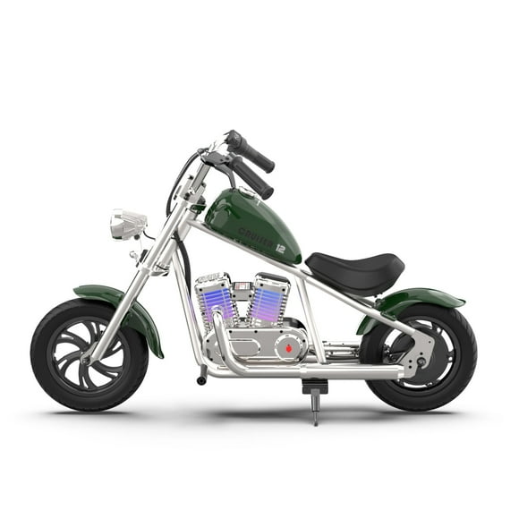 Hyper GoGo Cruiser 12 Deluxe - Pine Kid's Motorbike with App Integration,24V,160W