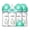 Blue, variant on YOHKOH New Born Baby Glass Feeder Bottles,6oz Baby Bottle Glass Red,2pk