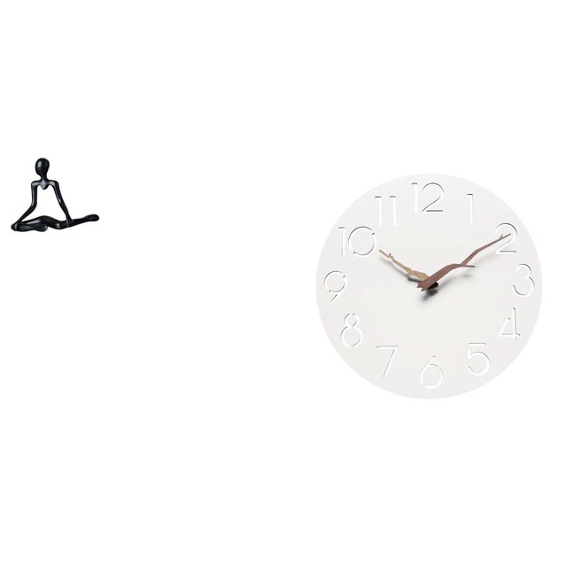 Escultura De Pensador Abstracto Creativo Y Reloj De Pared Silencioso, Figura Decorativa Para El Hogar, La Oficina, El Dormitorio, La Cocina, La Sala De Estudio, La Entrada, Regalo