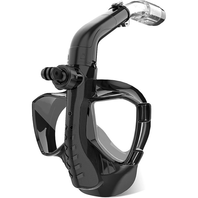 KUYOU Full Face Snorkel Mask with Dry Top Breathing System, Wide View