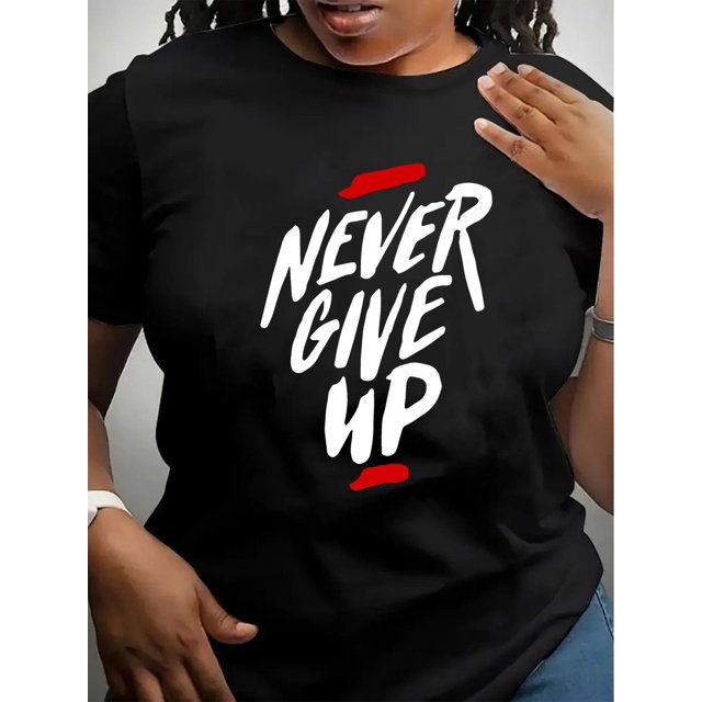 Stylish Women's Casual Tee - Soft Crew Neck, Short Sleeve, Breathable Polyester Blend, Machine Washable, Perfect for Summer Outings and Casual Attire