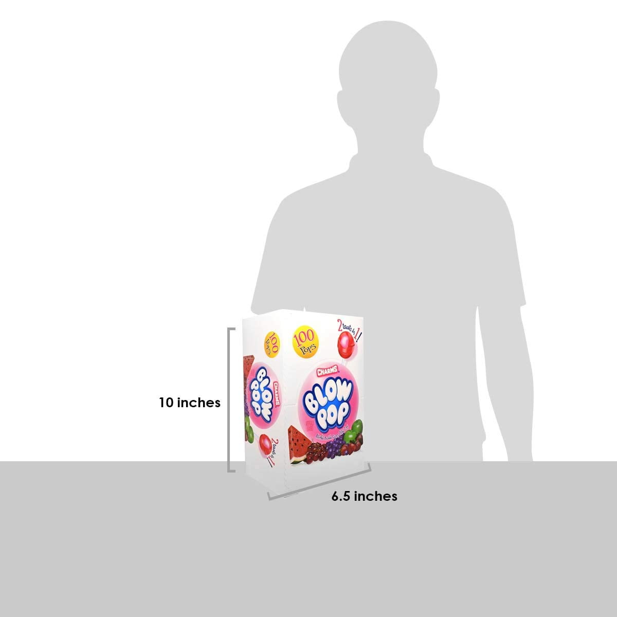 Charms Blow Pop, Assorted, 100-Count Pops