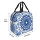 thumbnail image 3 of Easygdp Blue Watercolor Bolsa Térmica Premium - Tela Oxford Impermeable, Gran Capacidad, Bolsillo Frontal, Unisex para Trabajo, Escuela, Actividades al Aire Libre y Picnics, 3 of 8