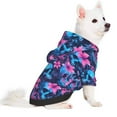 thumbnail image 2 of Salouo Blue Skull Flower Pattern Small Dog Hoodie Sweatshirts Dog Clothes Coat Clothing Puppy Sweater Outfit Pullover Pet Winter Coat Sweater Outfit-Medium, 2 of 7