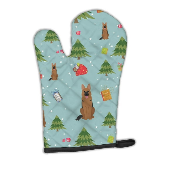 Christmas German Shepherd Oven Mitt