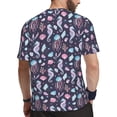 thumbnail image 2 of Rocae Watercolor Marine Animals for Men's Mesh Quick-Dry Short Sleeve Workout T-Shirt,Mens Crew Neck Tee Lightweight Soft Classic T Shirts 6X-Large, 2 of 9