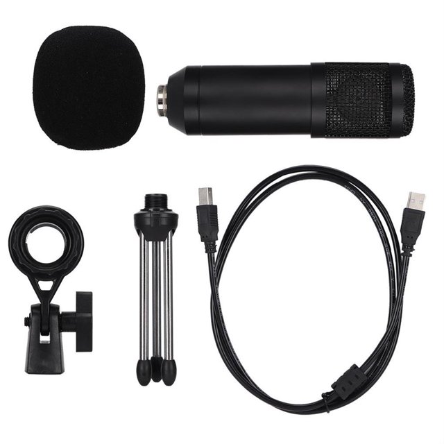 Micrófono Usb De Condensador Portátil Bm800 Para Computadora Portátil Con Trípode (Negro) Kearding EL007170-00
