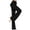 black, variant on Plus Size Bootcut Yoga Flare  High Waisted Crossover Workout Lounge Bell Bottom Jazz Dress Pants Long Palazzo Pants