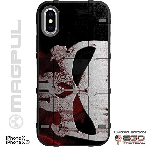 Limited Edition Customized Prints By Ego Tactical Over A Magpul Mag1094 Bump Case For Apple Iphone X Xs 5 8 Bloody Punisher Sideways Walmart Com Walmart Com