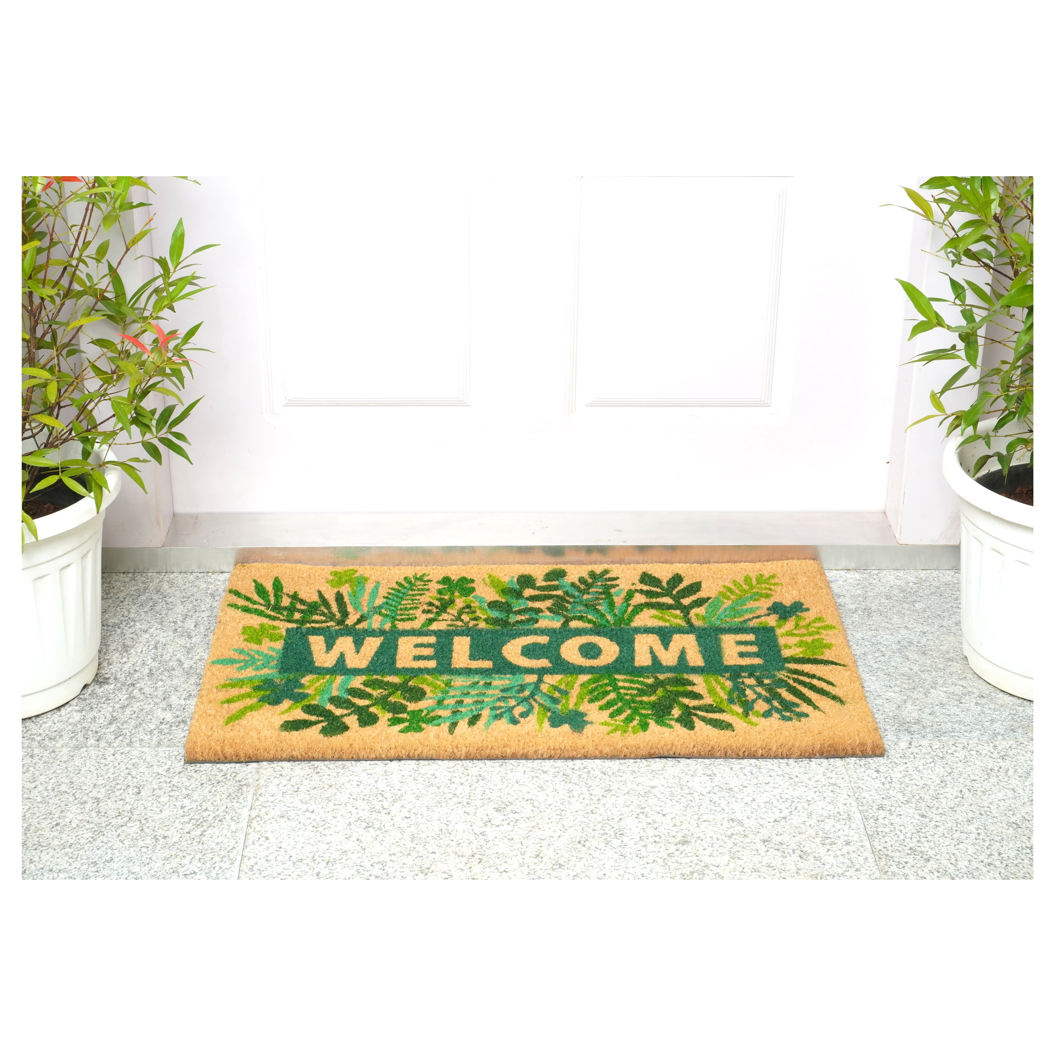 Calloway Mills 109212436 Greenery Welcome 24”x36”