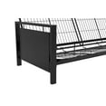 DHP Henley Black Metal Arm Futon Frame with Coil Full Futon Mattress, Multiple Colors and Sizes