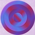 thumbnail image 1 of Ahgly Company Machine Washable Indoor Square Transitional Purple Mimosa Purple Area Rugs, 5' Square, 1 of 7